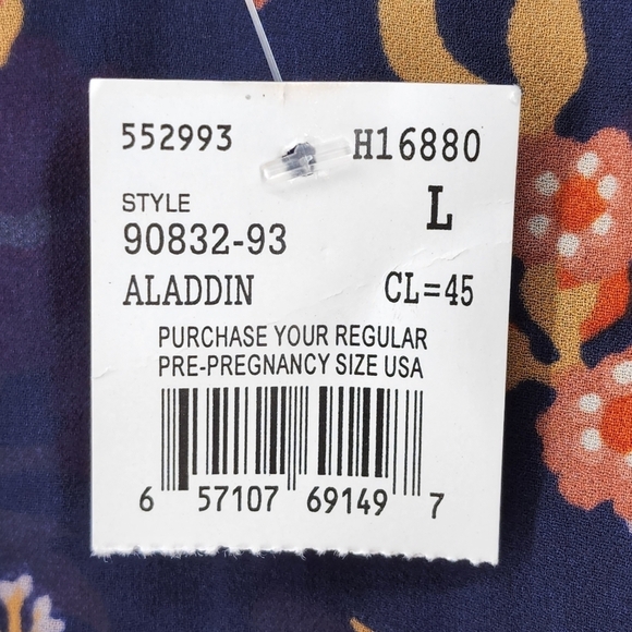 Motherhood Maternity Women's Floral Spaghetti Strap Maxi Dress - L - Picture 7 of 7